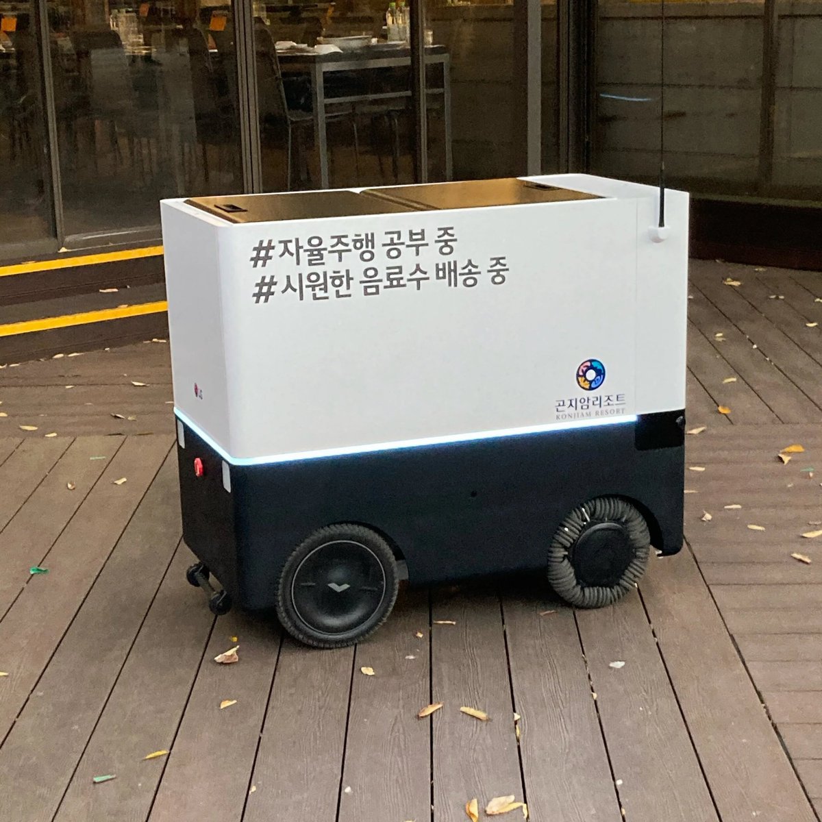 Self-driving delivery robot